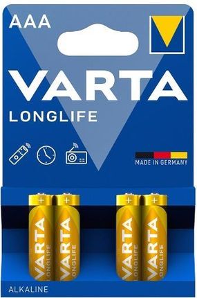 Bateria LR03 1.5V AAA MN2400 Varta Longlife 4szt