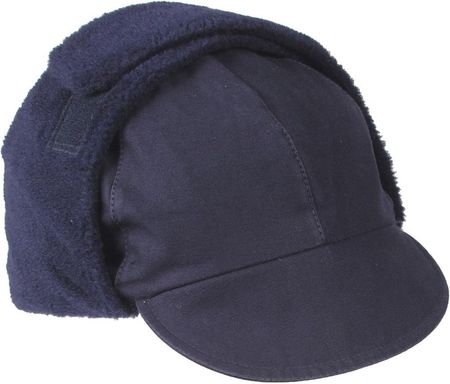 Niemiecka czapka zimowa wojskowa - niebieska używana