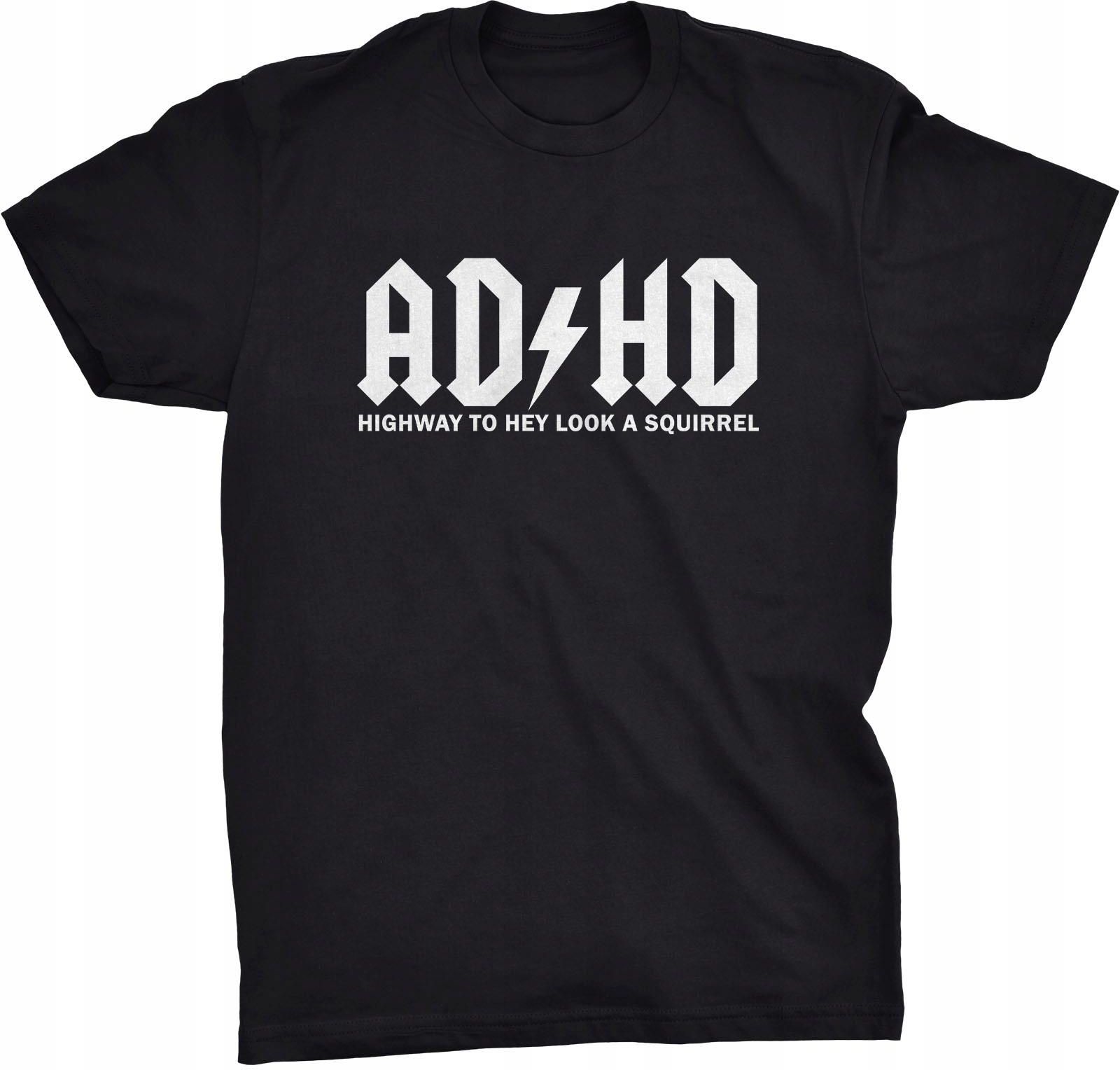 Koszulka Adhd Parodia Logo Acdc - Ceny i opinie - Ceneo.pl