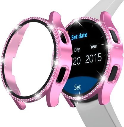 Zeetech Etui Diament Galaxy Watch 4/5 40mm Różowy