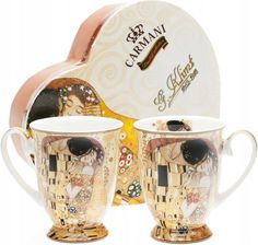 Carmani 2 Kubki W Sercu Klimt Pocałunek (5320801)