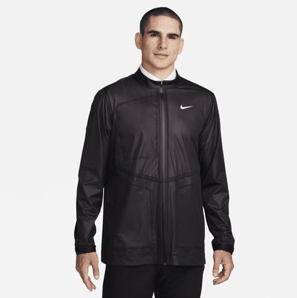 Męska Kurtka Do Golfa Z Zamkiem Na Całej Długości Nike Storm Fit Adv Czerń