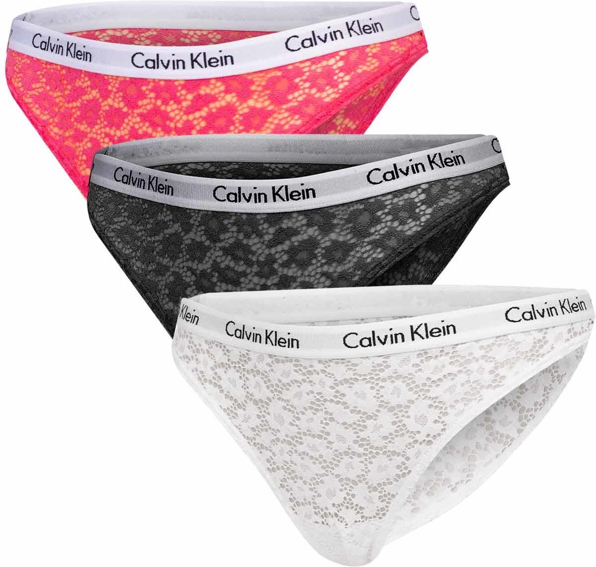 CALVIN KLEIN BRAZYLIANY DAMSKIE MAJTKI BRAZILIAN 3PK CZARNE/BIAŁE ...