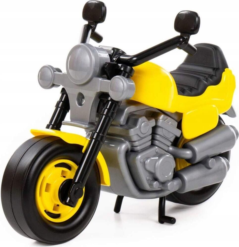 Polesie Motocykl Motor Zabawka Dla Dzieci Plastikowa Moto Track Żółty