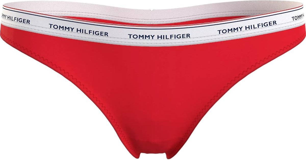 TOMMY HILFIGER STRINGI DAMSKIE MAJTKI THONG EXT SIZES 3P CZERWONE tommy-hilfiger-stringi-damskie-majtki-thong-ext-sizes-3p-czerwone