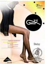 GATTA DOTSY Rajstopy wzorzyste wz.03 3-M/Nero