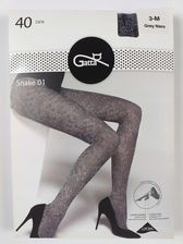 GATTA SNAKE Rajstopy dam. wz.01/2-S/Grey.Nero