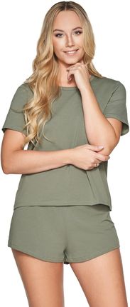 Cosy piżama komplet: spodenki i koszulka khaki (kolor jak na zdjęciu, rozmiar 40)