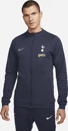 Męska Dzianinowa Kurtka Piłkarska Z Zamkiem Na Całej Długości Nike Tottenham Hotspur Academy Pro Niebieski