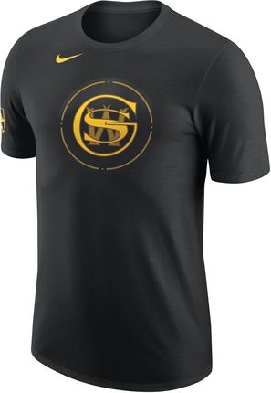 T-Shirt Męski Nba Nike Golden State Warriors City Edition - Czerń