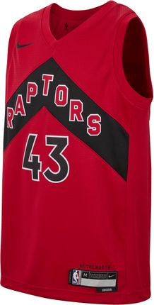 Koszulka Dla Dużych Dzieci Nike Dri Fit Nba Swingman Pascal Siakam Toronto Raptors Icon Edition 2022/23 Czerwony