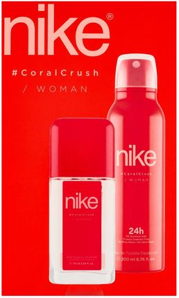 Nike Coral Crush Zestaw: Perfumowany Dezodorant Damski 75 Ml + Dezodorant W Sprayu 200 Ml
