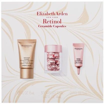 Elizabeth Arden Ceramide Retinol Capsules Zestaw Serum Do Twarzy Na Noc Retinol Ceramide Capsules Line Erasing Night Serum 30 Sztuk + Krem Do Twarzy N