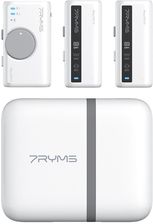 Bezprzewodowy mikrofon 7Ryms iRay DW10 [mini jack 3,5mm + USB-C] podwójny BIAŁY