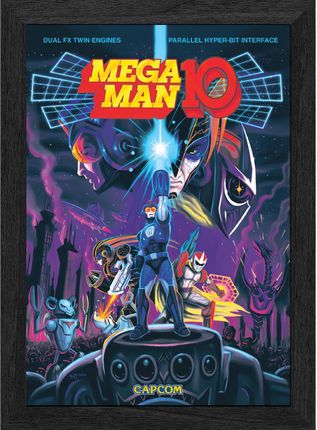 Pixel Frames Plax Mega Man Robot Crisis