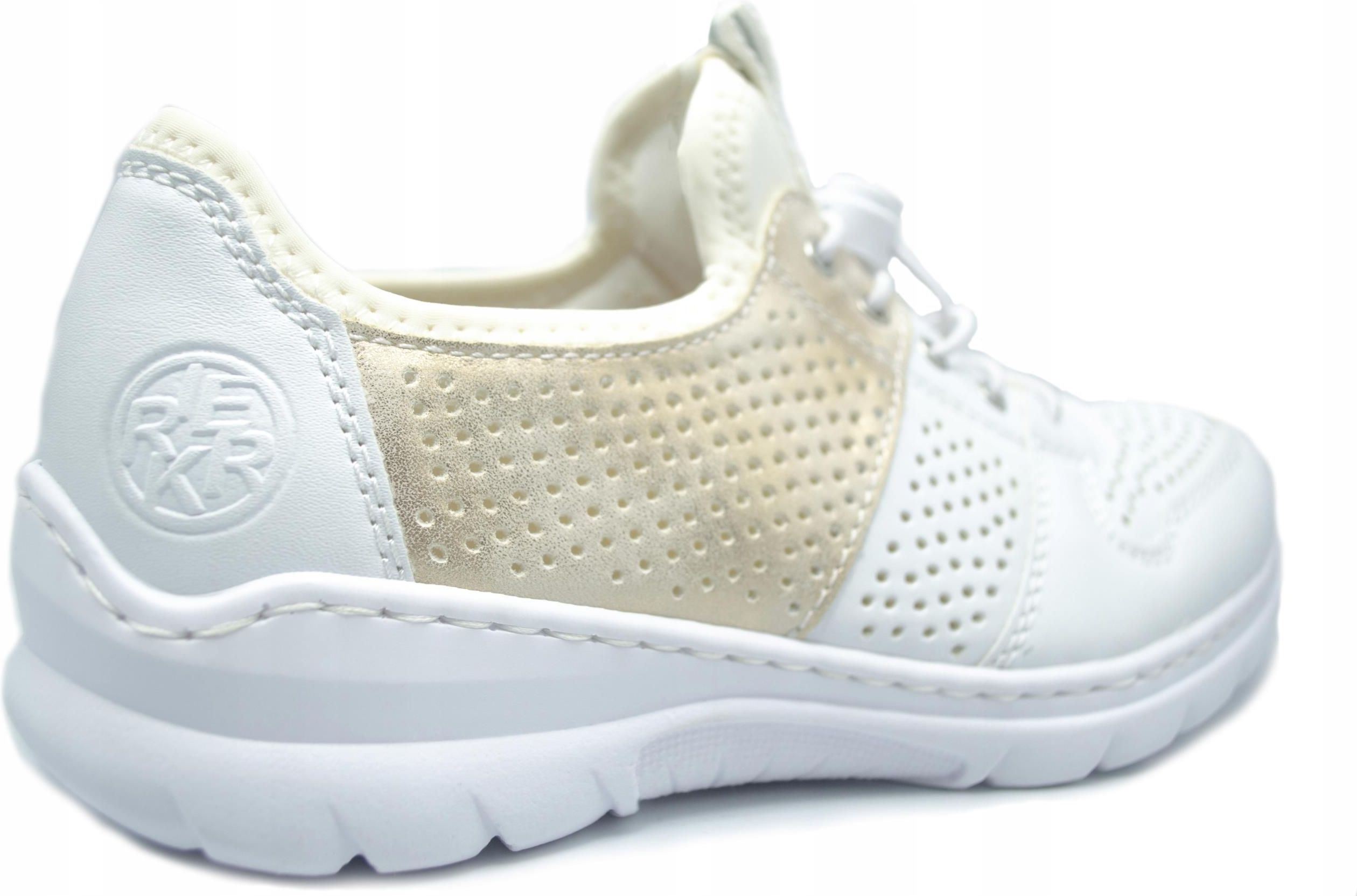 Rieker Witte Stoffen Sneakers Modieuze voor Vrouwen White