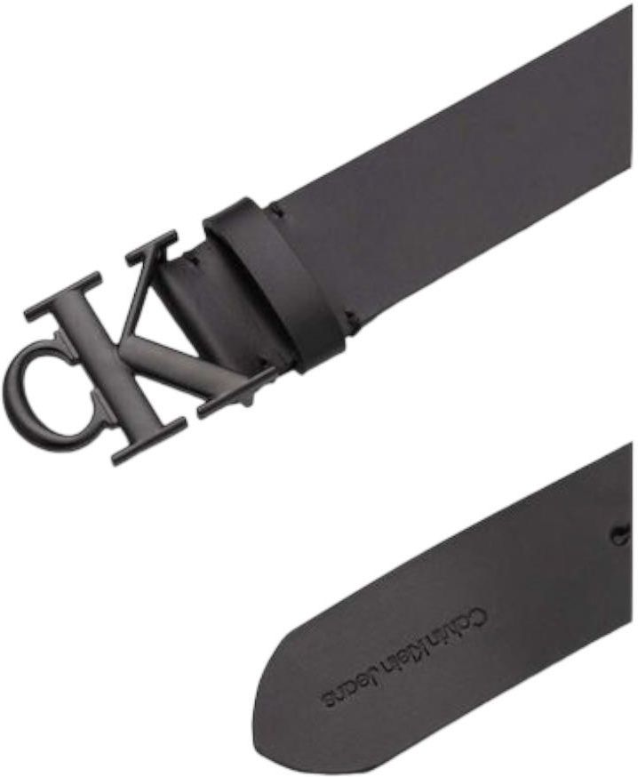 Calvin Klein MĘski Pasek Do Spodni Round Mono Plaque Lthr Belt 40mm Czarny K50k511168 Bds 8382