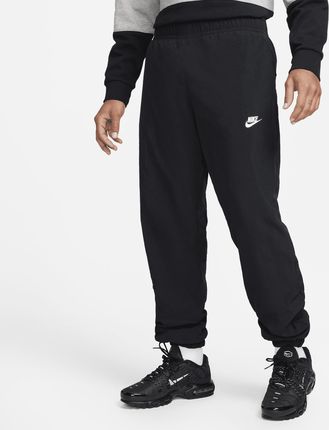 Męskie spodnie z tkaniny na zimę Nike Windrunner - Czerń