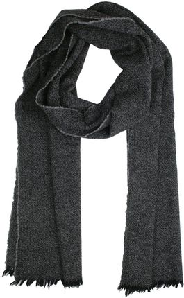 Szalik Wełniany Męski Jesienno-Zimowy, Popielaty, Jednokolorowy, Ciepły -V. FRAAS SZAWLN1228