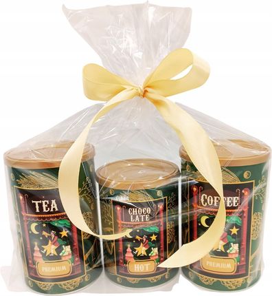 Amd Gifts Zestaw Prezentowy Z Kawą Herbatą I Czekoladą Zielony Na Święta