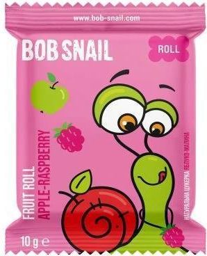 Bob Snail   Eco Snack Wielopak 10 Pojedynczych Ślimaków Przekąska Owocowa Jabłko Malina Bez Dodatku Cukru Glutenu X 10g - zdjęcie 2