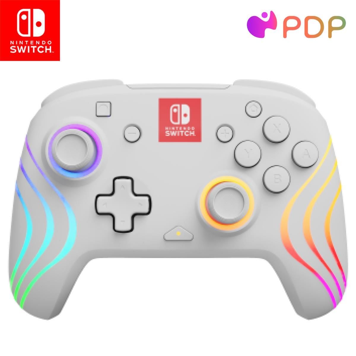 Gamepad PDP Afterglow Wave White Nintendo Switch 500238WH