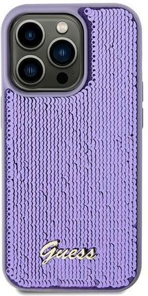Guess Guhcn61Psfdgsu Iphone 11 / Xr 6.1" Fioletowy/Purple Hardcase Sequin Script Metal