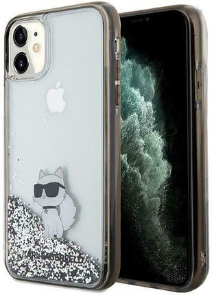 Karl Lagerfeld Klhcn61Lkcnsk Iphone 11 / Xr 6.1" Transparent Hardcase Liquid Glitter Choupette