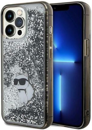 Karl Lagerfeld Klhcp13Llkcnsk Iphone 13 Pro / 13 6.1" Transparent Hardcase Liquid Glitter Choupette