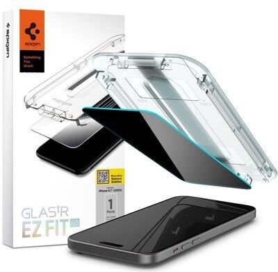 Spigen Szkło Hartowane Glas.Tr Ez Fit Privacy Do Apple Iphone 15 Pro