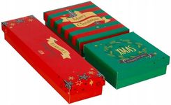 Zdjęcie Incood Pudełko Na Prezenty Czerwono-Zielone 3szt. - Warka