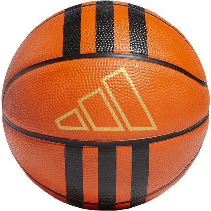 Piłka Koszykowa Adidas 3-Stripes Rubber Mini Pomarańczowo-Czarna Hm4971 - Rozmiar Piłek - 3