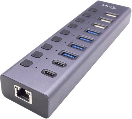I-Tec USB 3.0/USB-C Charging HUB 9port LAN + Zasilacz 60W (CACHARGEHUB9LAN)