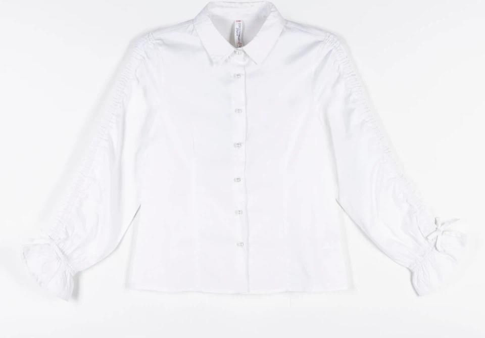 Bluzka z długim rękawem z perłowymi guzikami Ceny i opinie Ceneo.pl