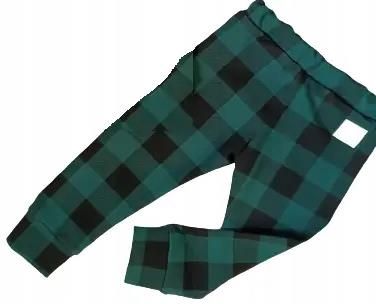 Spodnie krata zielona rozmiar 80