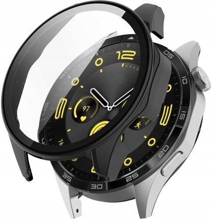 Bizon Etui Case+Glass Watch Do Huawei Watch Gt 4 46 Mm, Czarne