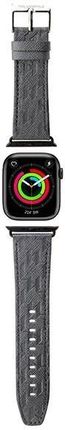 Karl Lagerfeld Pasek Klawmsaklhpg Apple Watch 38/40/41Mm Srebrny/Silver Strap Saffiano Monogram