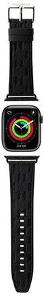 Karl Lagerfeld Pasek Klawmsaklhpk Apple Watch 38/40/41Mm Czarny/Black Strap Saffiano Monogram