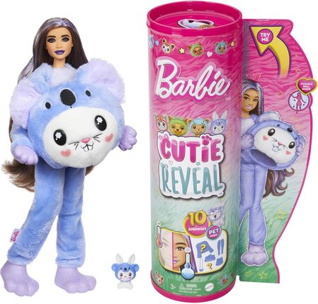Barbie Cutie Reveal Króliczek-Koala Seria Kostiumy Zwierzaczki HRK22 HRK26