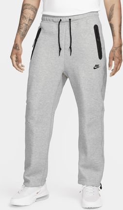 Męskie spodnie dresowe o luźnym kroju u dołu Nike Sportswear Tech Fleece - Szary