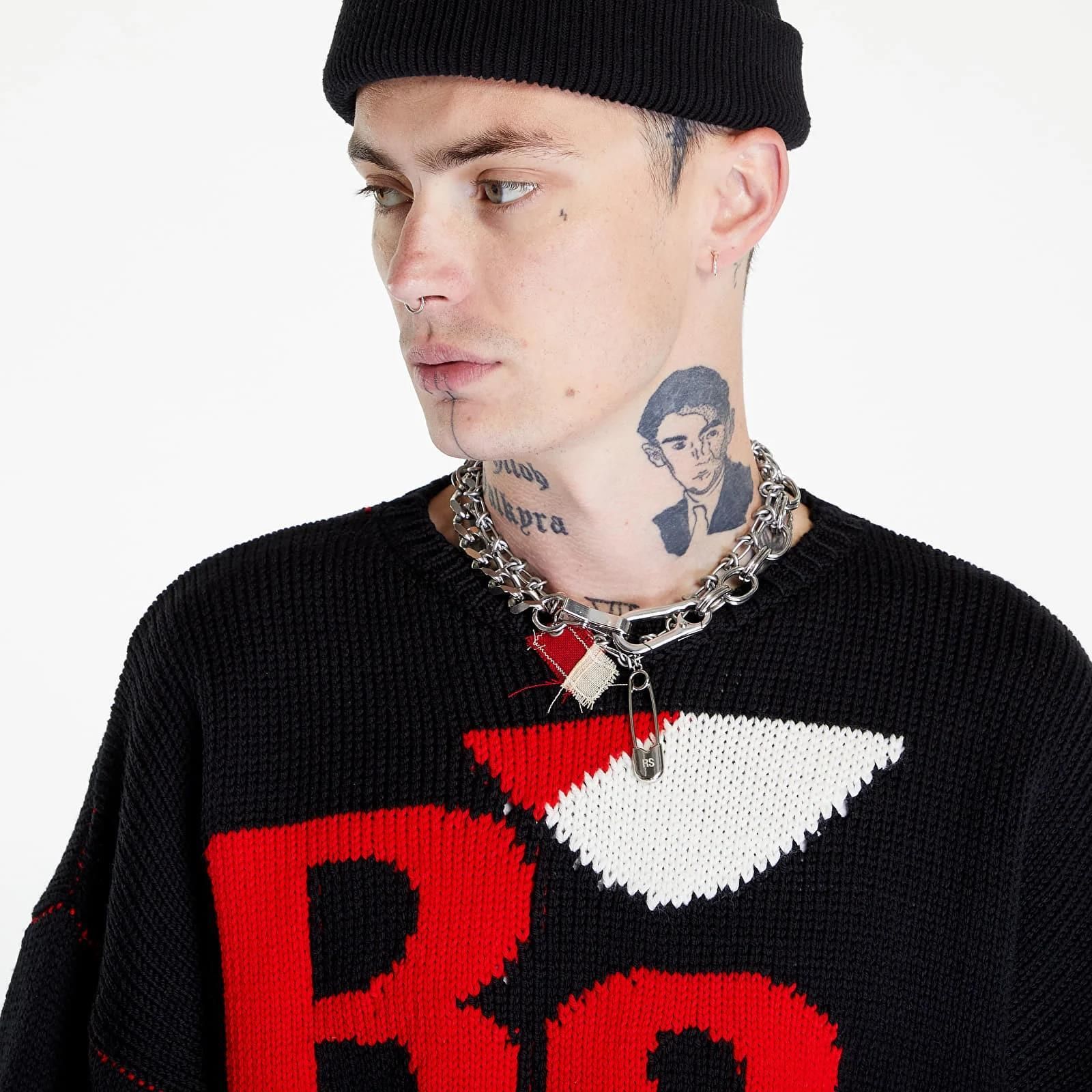 RAF SIMONS ラフシモンズ 22AW Loose fit cropped wool 張り付か  