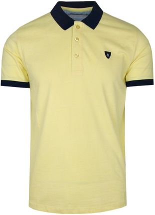 Męska Koszulka Polo - Bartex - Żółta TSKOWbrtx101SARI