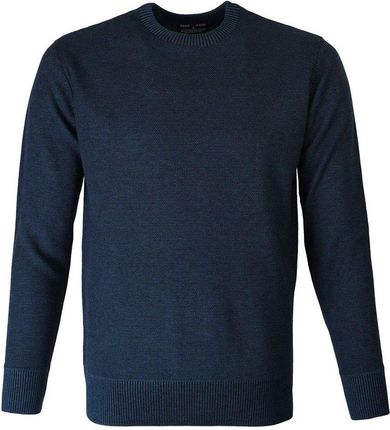 Męski Sweter Pako Jeans - Wełniany - Granatowy Melanż SWPJNSmonoGR