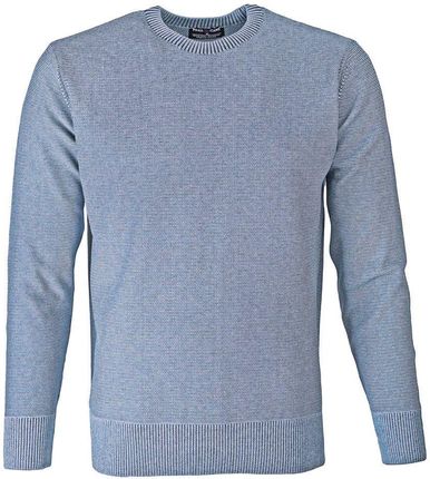 Męski Sweter Pako Jeans - Wełniany - Niebieski Melanż SWPJNSmonoBL