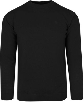 Klasyczny Sweter Męski - Rigon - Bawełna - Czarny SWRGNsw03czarnyU