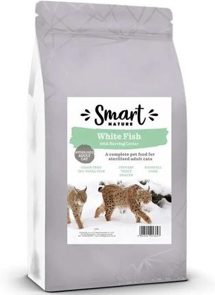 Smart Nature Cat Sterilized Skin Support Bez Zbóż 70% Ryb I Kawioru 5kg