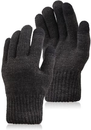 Rękawiczki męskie zimowe szare rękawiczki akryl Paolo Peruzzi