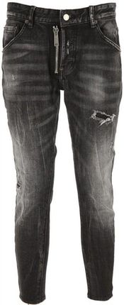 DSQUARED2 włoskie jeansy spodnie SKATER JEAN BLACK