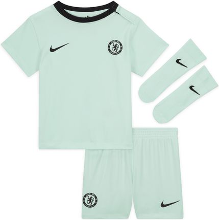 Trzyczęściowy strój piłkarski dla niemowląt i maluchów Nike Chelsea F.C. 2023/24 (wersja trzecia) - Zieleń