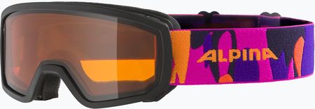 Gogle Narciarskie Dziecięce Alpina Piney Black/Pink Matt/Orange 22/23